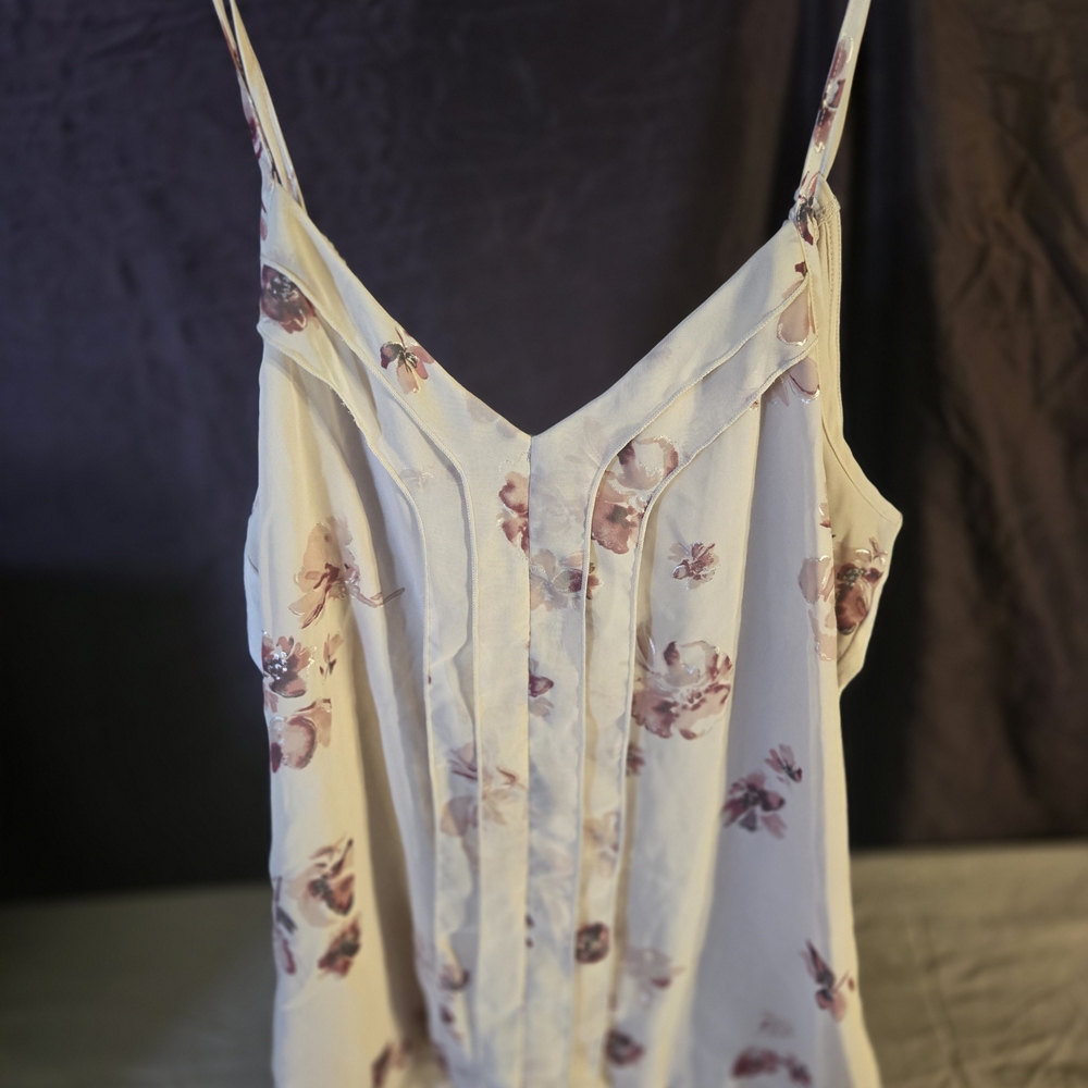 Maurices Cream Floral Camisole